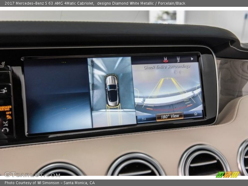 designo Diamond White Metallic / Porcelain/Black 2017 Mercedes-Benz S 63 AMG 4Matic Cabriolet