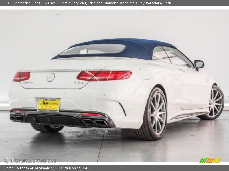 designo Diamond White Metallic / Porcelain/Black 2017 Mercedes-Benz S 63 AMG 4Matic Cabriolet