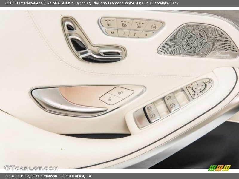 designo Diamond White Metallic / Porcelain/Black 2017 Mercedes-Benz S 63 AMG 4Matic Cabriolet
