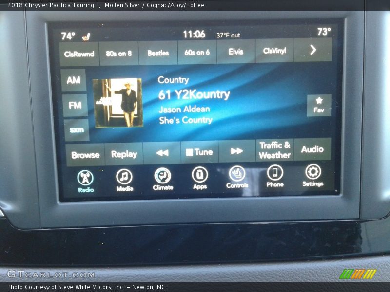 Molten Silver / Cognac/Alloy/Toffee 2018 Chrysler Pacifica Touring L