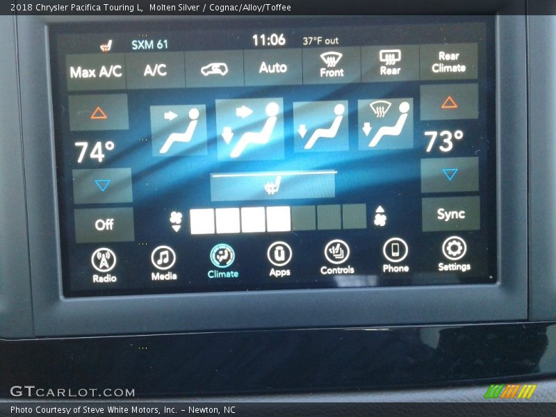 Molten Silver / Cognac/Alloy/Toffee 2018 Chrysler Pacifica Touring L