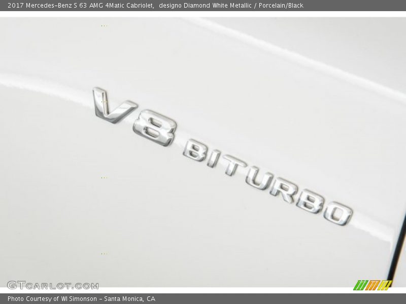 designo Diamond White Metallic / Porcelain/Black 2017 Mercedes-Benz S 63 AMG 4Matic Cabriolet