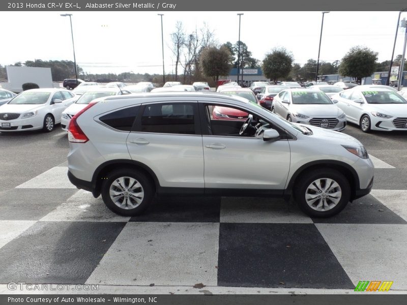 Alabaster Silver Metallic / Gray 2013 Honda CR-V EX-L