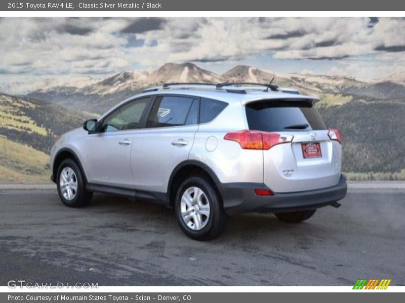 Classic Silver Metallic / Black 2015 Toyota RAV4 LE