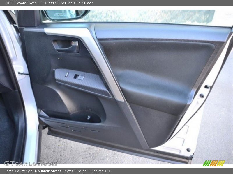 Classic Silver Metallic / Black 2015 Toyota RAV4 LE