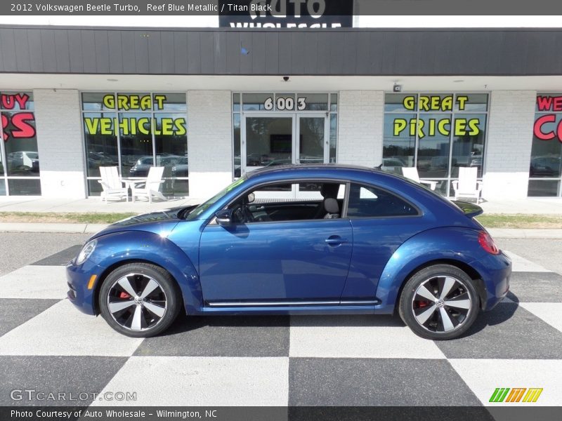 Reef Blue Metallic / Titan Black 2012 Volkswagen Beetle Turbo