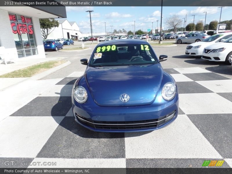 Reef Blue Metallic / Titan Black 2012 Volkswagen Beetle Turbo