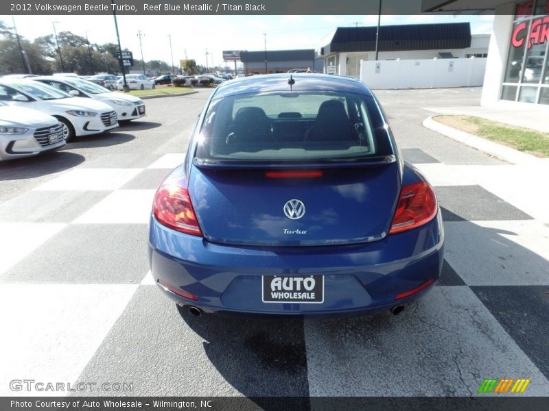 Reef Blue Metallic / Titan Black 2012 Volkswagen Beetle Turbo