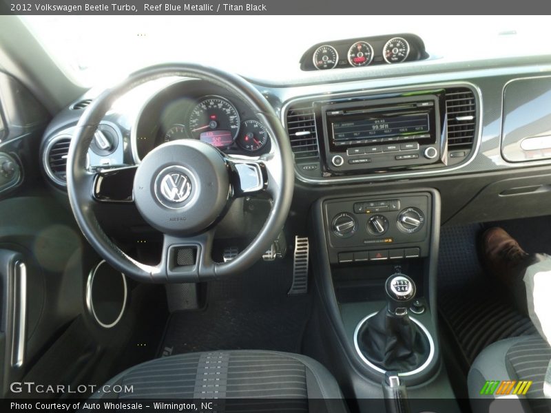 Reef Blue Metallic / Titan Black 2012 Volkswagen Beetle Turbo