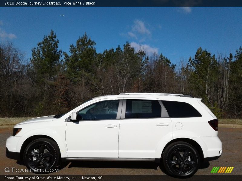 Vice White / Black 2018 Dodge Journey Crossroad