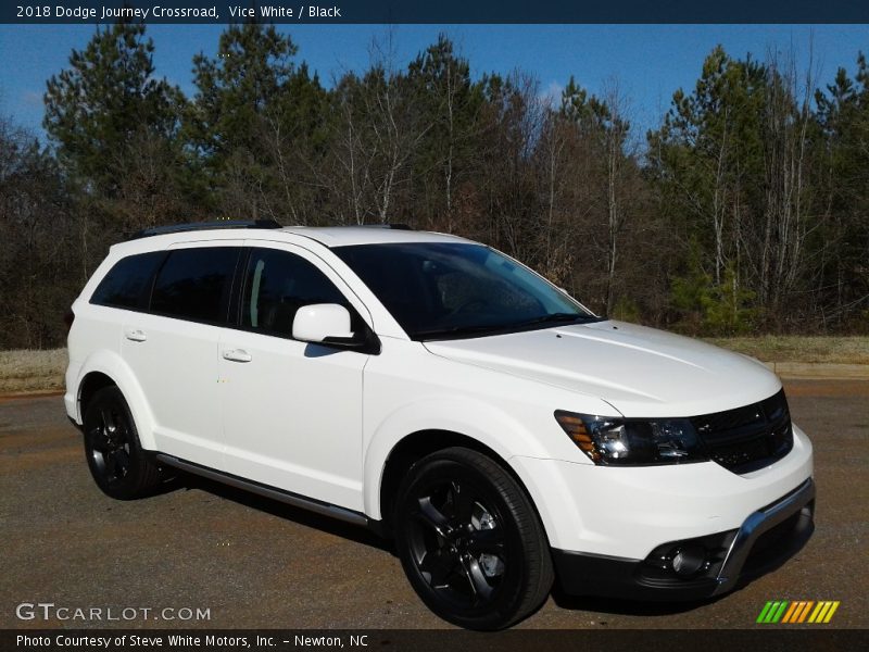 Vice White / Black 2018 Dodge Journey Crossroad
