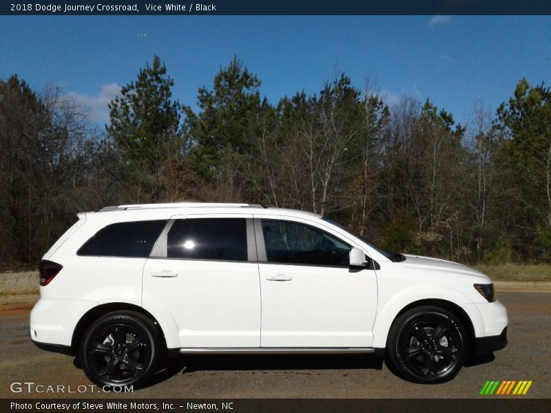 Vice White / Black 2018 Dodge Journey Crossroad