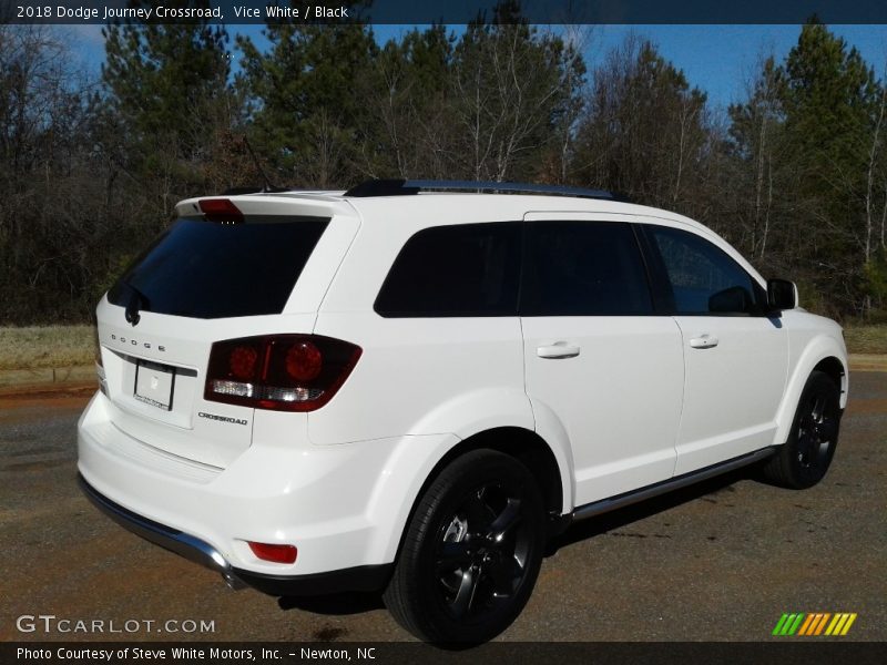 Vice White / Black 2018 Dodge Journey Crossroad