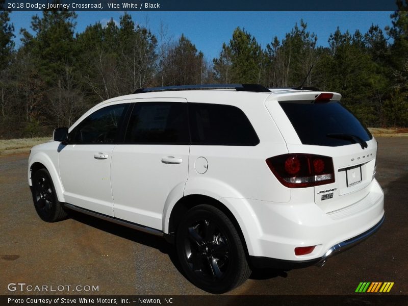 Vice White / Black 2018 Dodge Journey Crossroad
