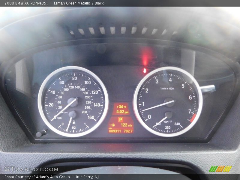 Tasman Green Metallic / Black 2008 BMW X6 xDrive35i