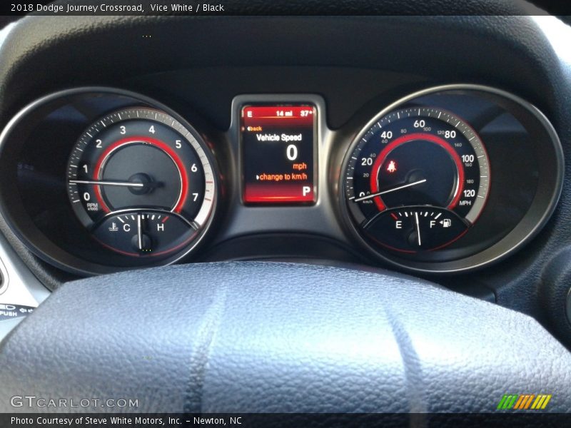 Vice White / Black 2018 Dodge Journey Crossroad