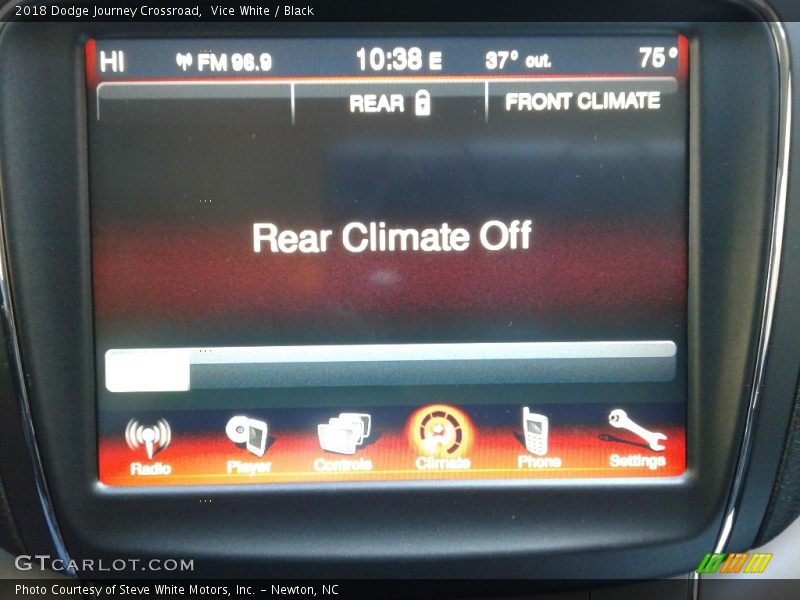 Vice White / Black 2018 Dodge Journey Crossroad