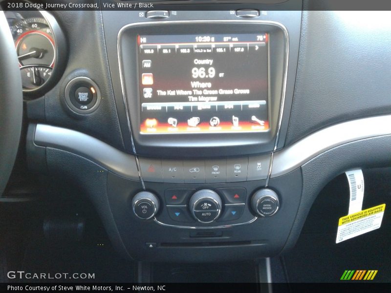 Vice White / Black 2018 Dodge Journey Crossroad
