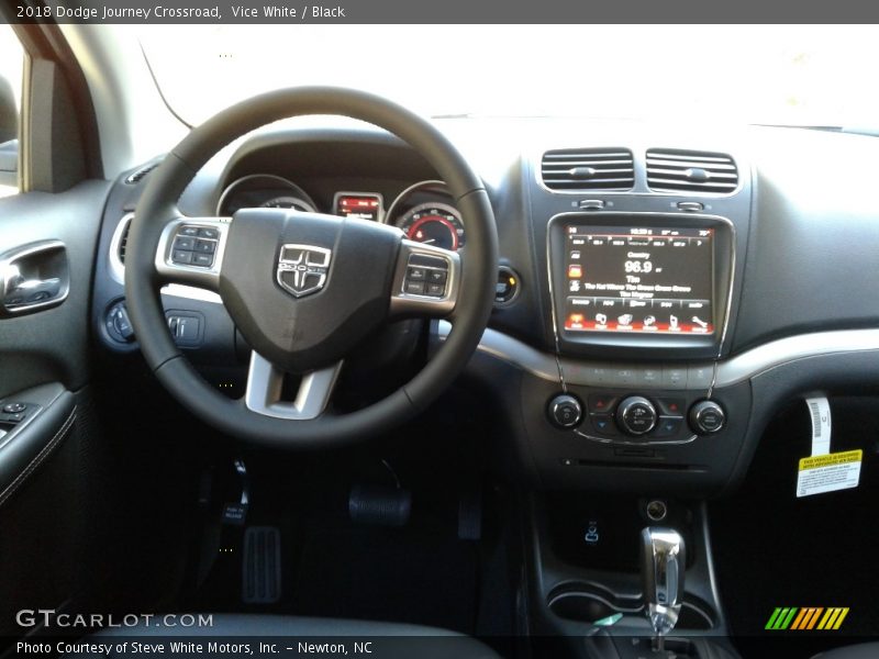 Vice White / Black 2018 Dodge Journey Crossroad