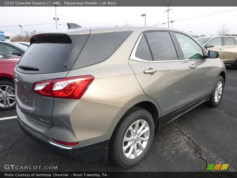 Pepperdust Metallic / Jet Black 2018 Chevrolet Equinox LT AWD