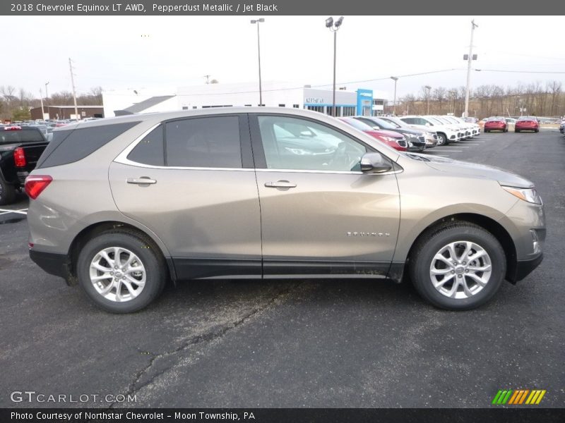 Pepperdust Metallic / Jet Black 2018 Chevrolet Equinox LT AWD