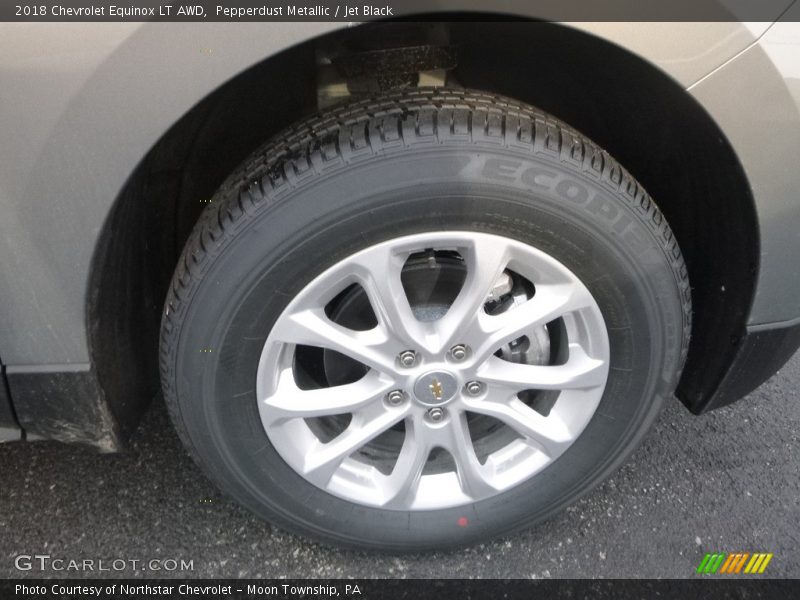 Pepperdust Metallic / Jet Black 2018 Chevrolet Equinox LT AWD