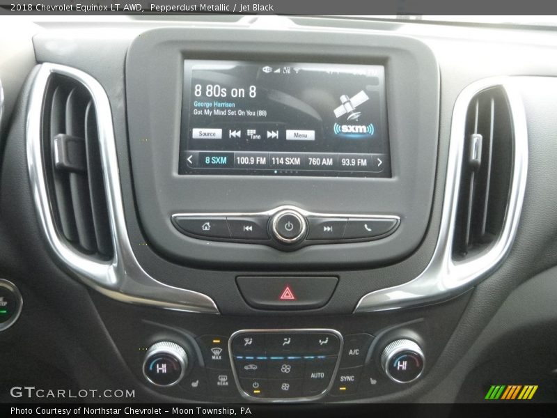 Pepperdust Metallic / Jet Black 2018 Chevrolet Equinox LT AWD