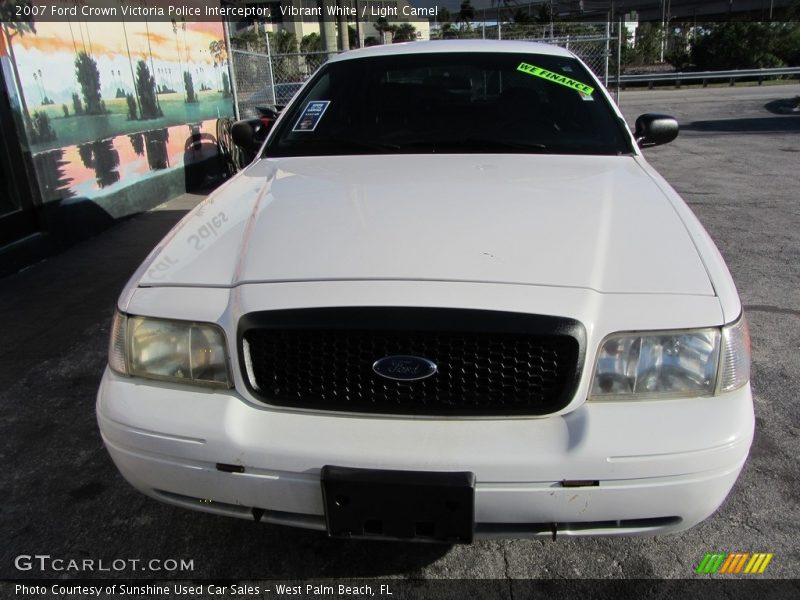 Vibrant White / Light Camel 2007 Ford Crown Victoria Police Interceptor