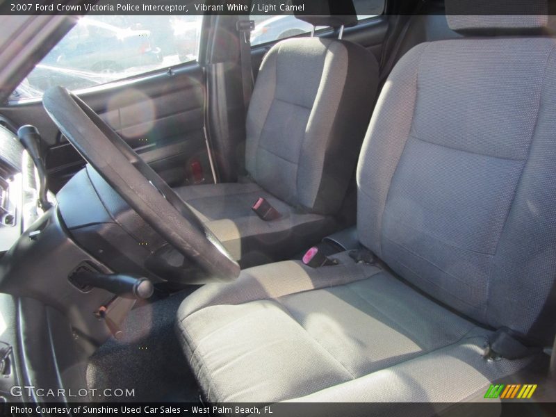 Vibrant White / Light Camel 2007 Ford Crown Victoria Police Interceptor