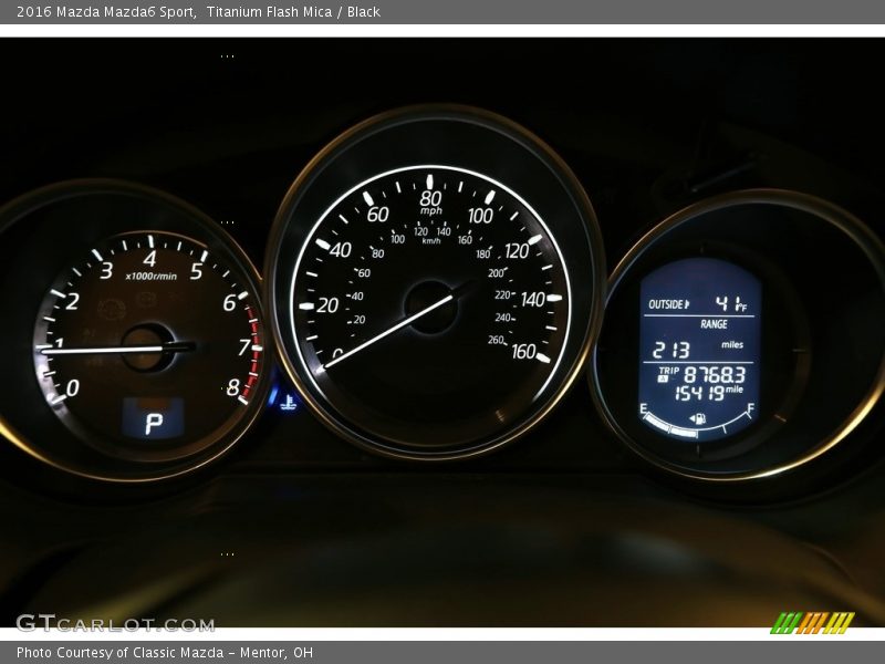 Titanium Flash Mica / Black 2016 Mazda Mazda6 Sport