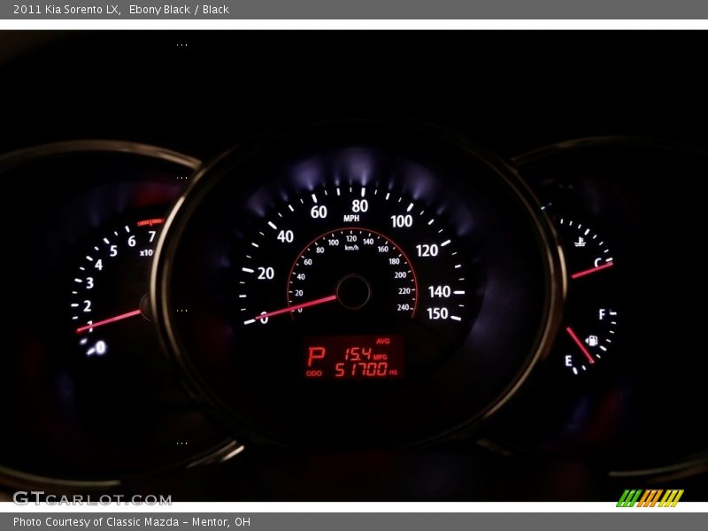 Ebony Black / Black 2011 Kia Sorento LX