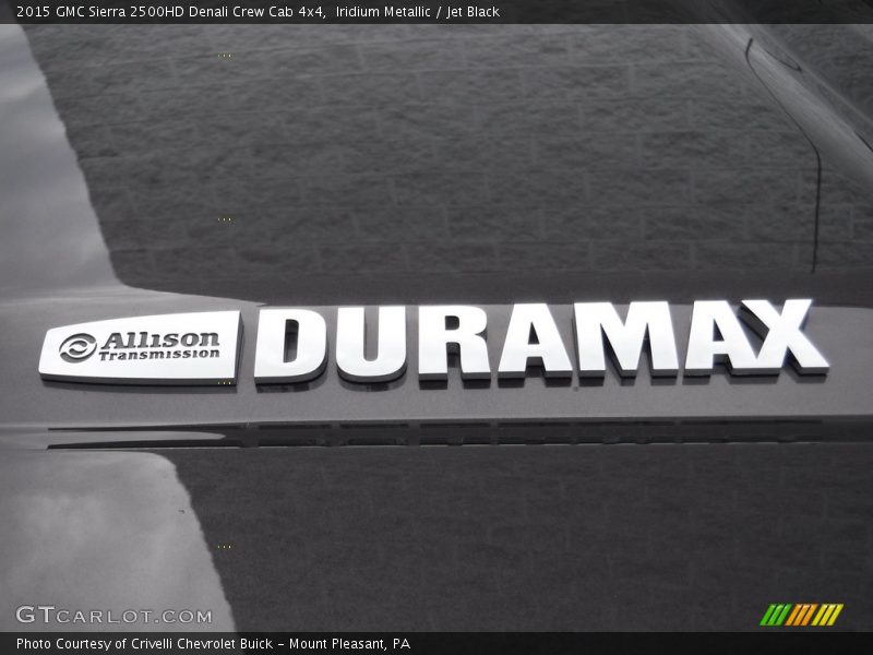 Iridium Metallic / Jet Black 2015 GMC Sierra 2500HD Denali Crew Cab 4x4