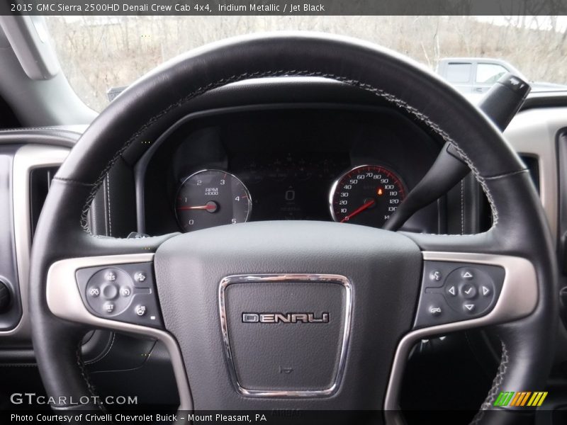 Iridium Metallic / Jet Black 2015 GMC Sierra 2500HD Denali Crew Cab 4x4