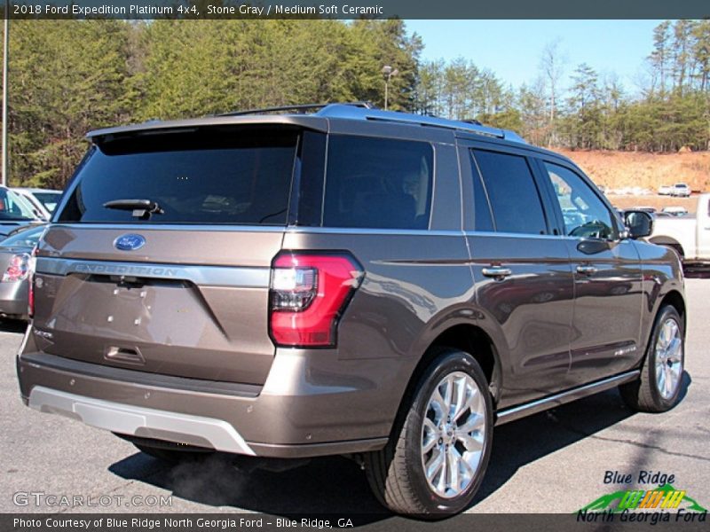 Stone Gray / Medium Soft Ceramic 2018 Ford Expedition Platinum 4x4