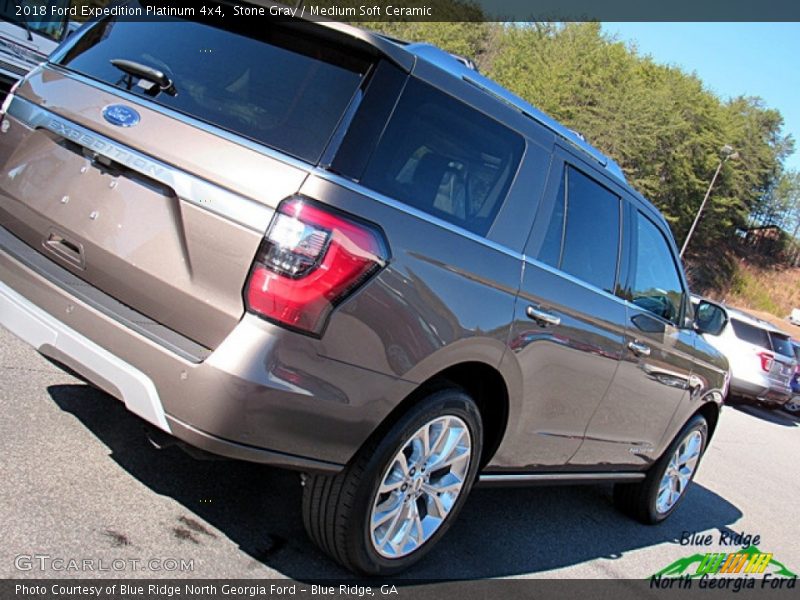Stone Gray / Medium Soft Ceramic 2018 Ford Expedition Platinum 4x4