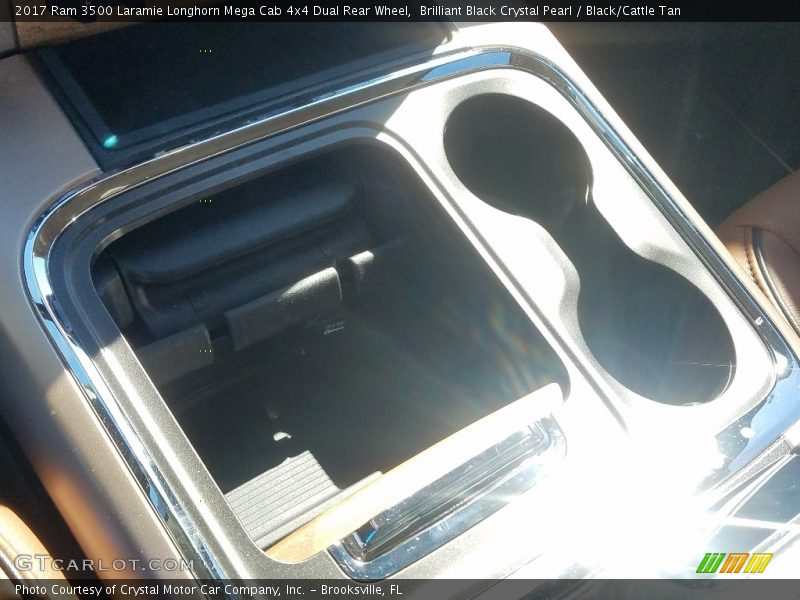 Brilliant Black Crystal Pearl / Black/Cattle Tan 2017 Ram 3500 Laramie Longhorn Mega Cab 4x4 Dual Rear Wheel