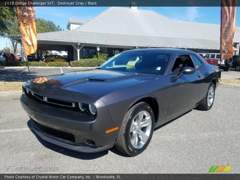 Destroyer Gray / Black 2018 Dodge Challenger SXT