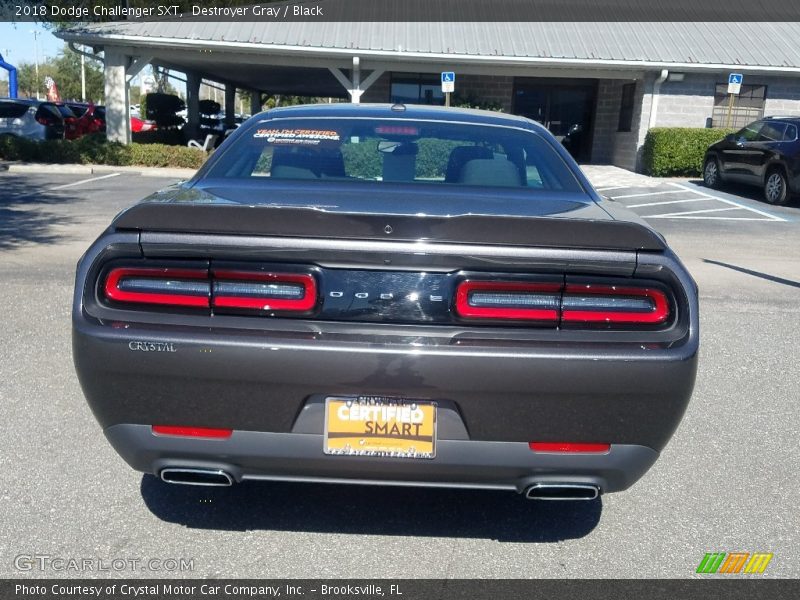 Destroyer Gray / Black 2018 Dodge Challenger SXT