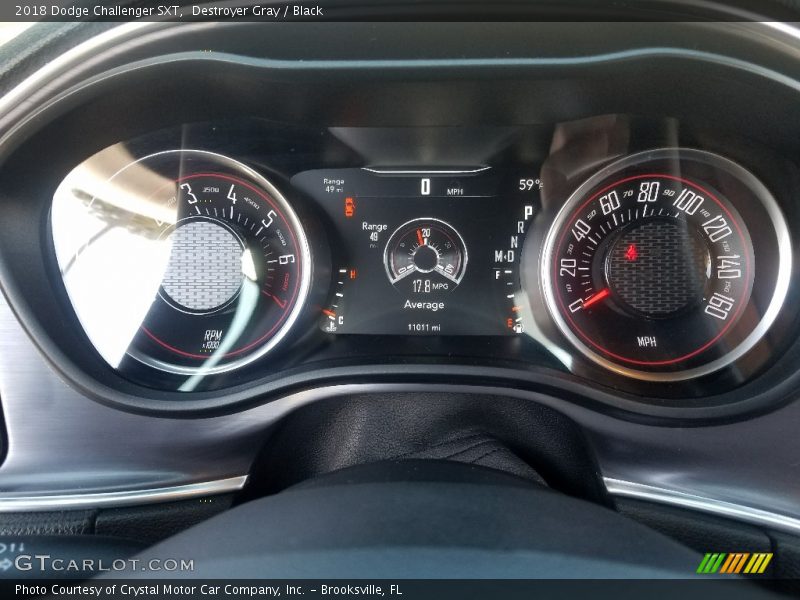 Destroyer Gray / Black 2018 Dodge Challenger SXT
