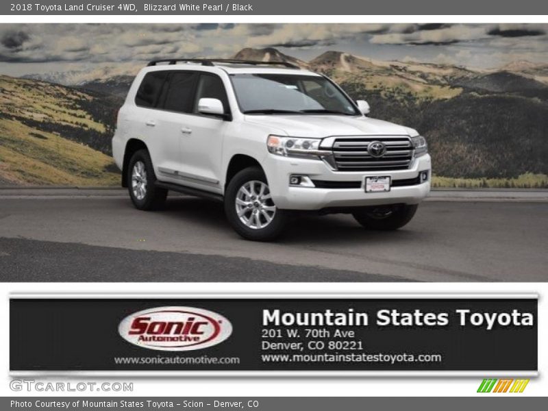 Blizzard White Pearl / Black 2018 Toyota Land Cruiser 4WD