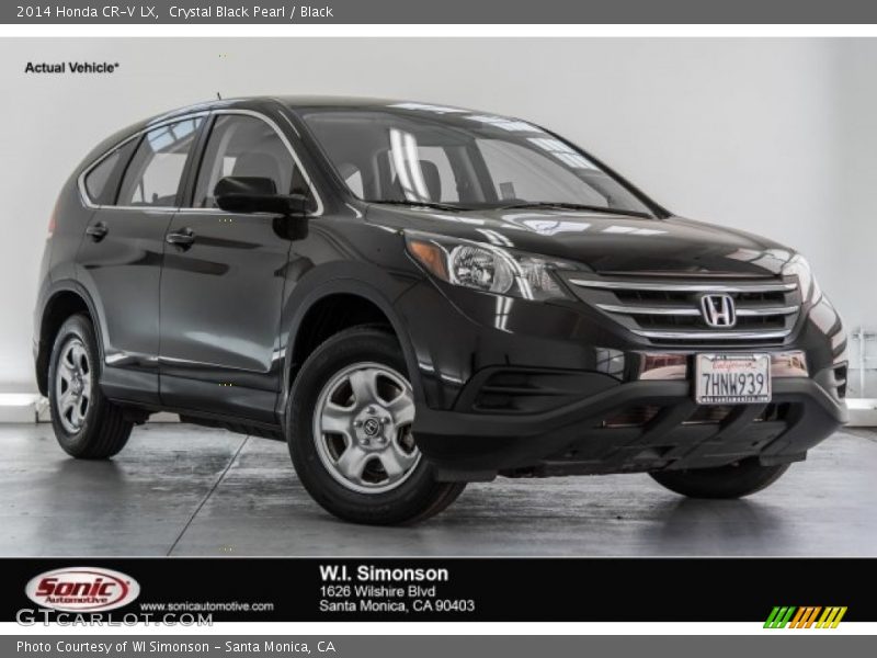 Crystal Black Pearl / Black 2014 Honda CR-V LX