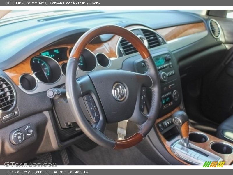 Carbon Black Metallic / Ebony 2012 Buick Enclave AWD