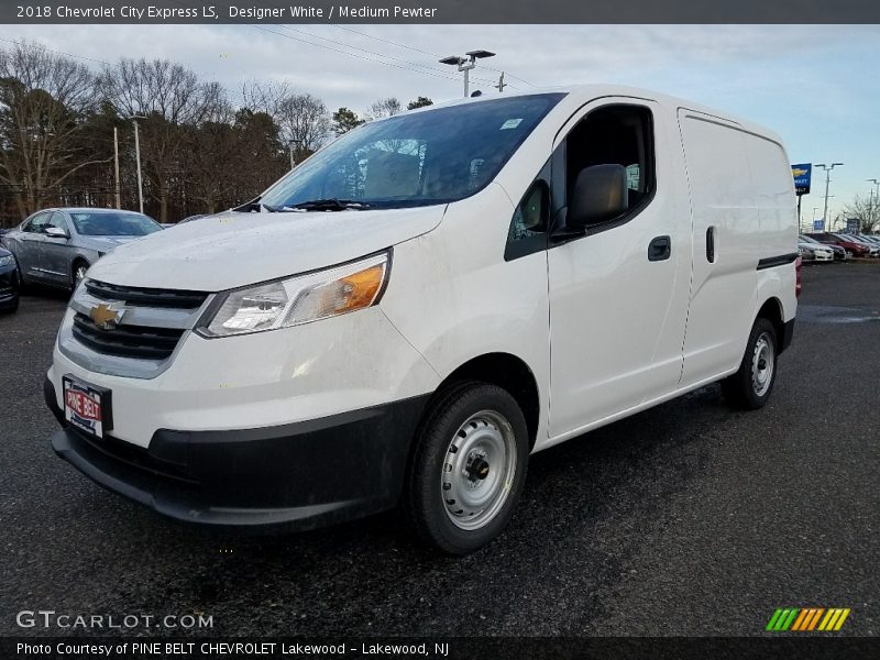 Designer White / Medium Pewter 2018 Chevrolet City Express LS