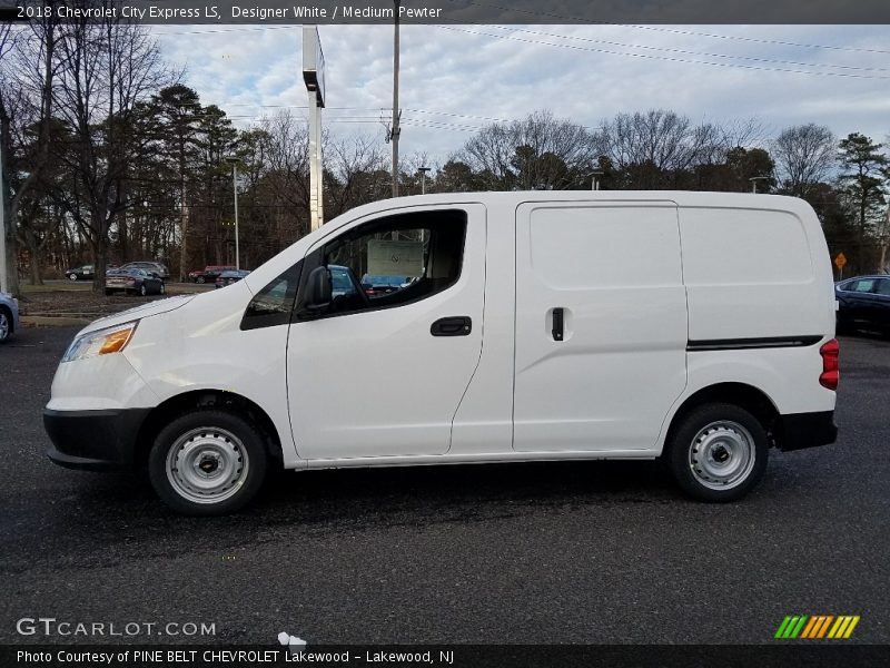 Designer White / Medium Pewter 2018 Chevrolet City Express LS