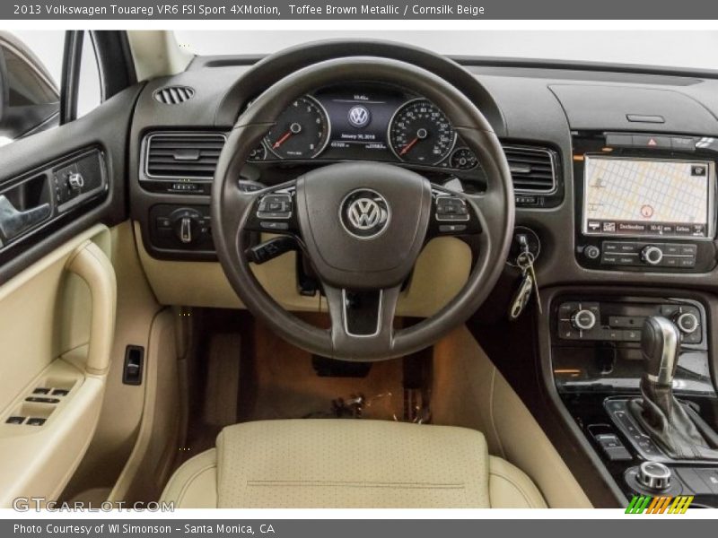 Toffee Brown Metallic / Cornsilk Beige 2013 Volkswagen Touareg VR6 FSI Sport 4XMotion