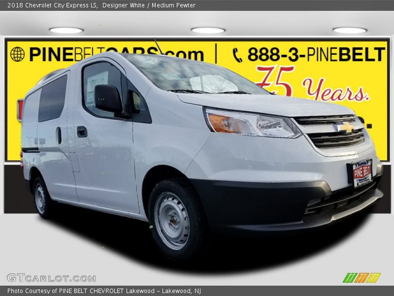 Designer White / Medium Pewter 2018 Chevrolet City Express LS