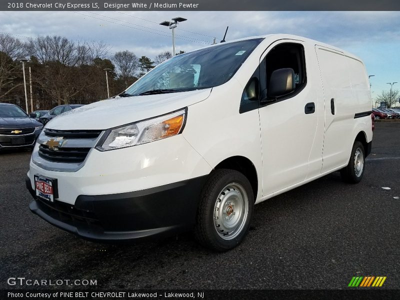 Designer White / Medium Pewter 2018 Chevrolet City Express LS