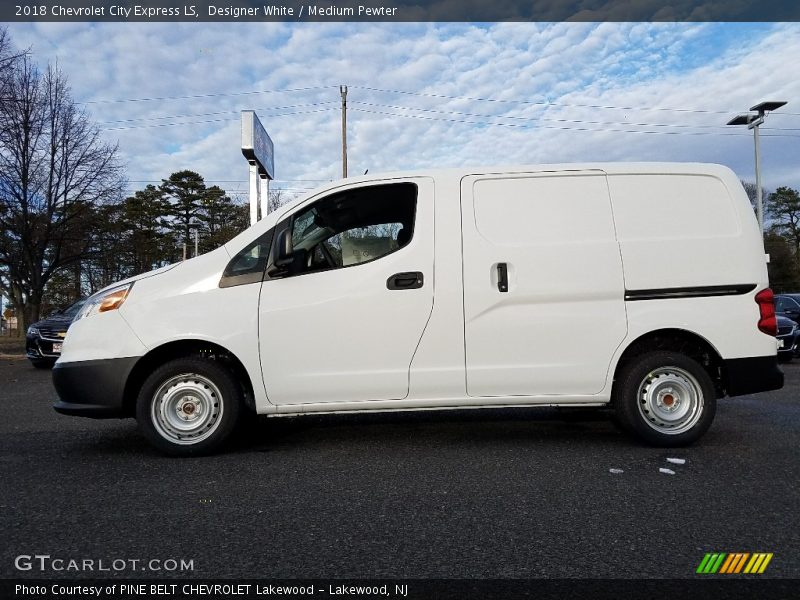 Designer White / Medium Pewter 2018 Chevrolet City Express LS