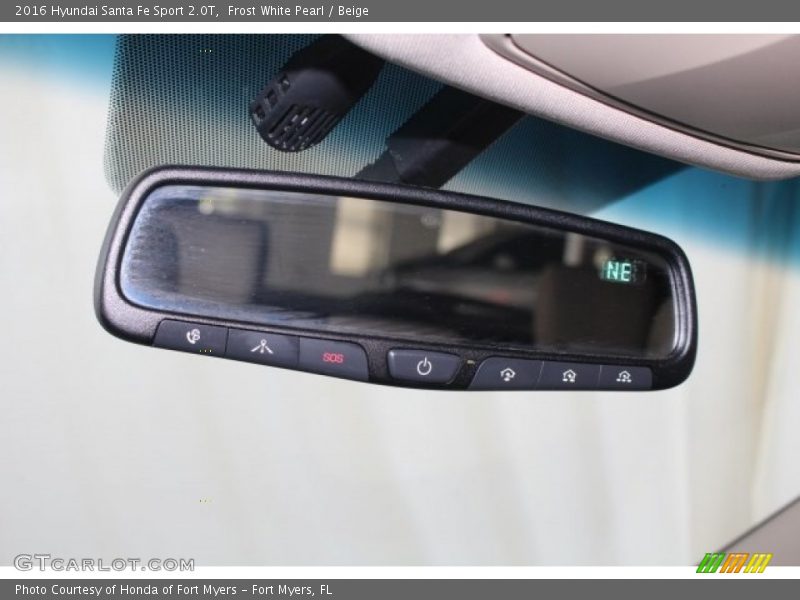 Frost White Pearl / Beige 2016 Hyundai Santa Fe Sport 2.0T