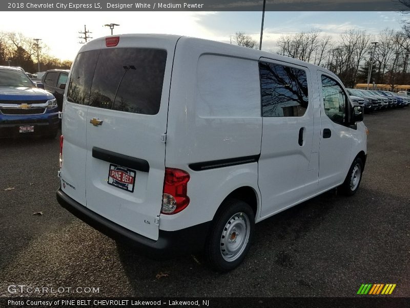 Designer White / Medium Pewter 2018 Chevrolet City Express LS